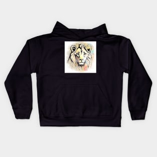 Lion Head Design Kids Hoodie